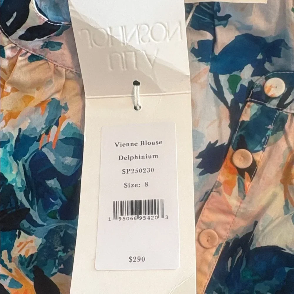 NWT Ulla Johnson Vienne Floral Cotton Blouse $290